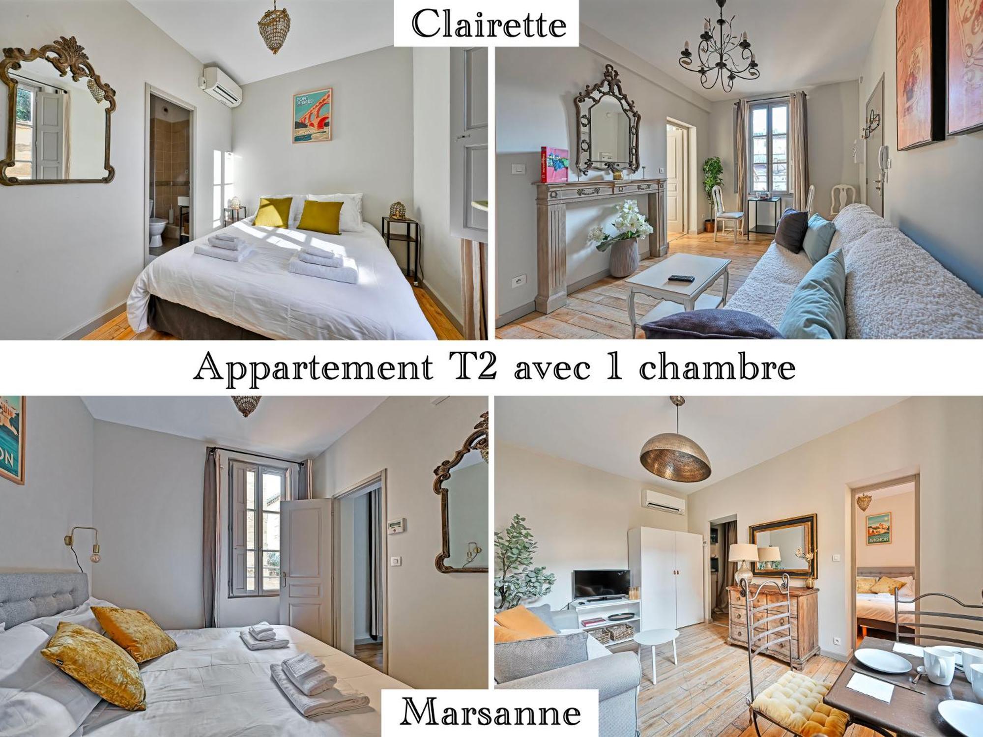 Au Coeur Des Papes, Dans Batisse De Charme Studios & Appartements En Coeur De Ville Avignon Eksteriør billede